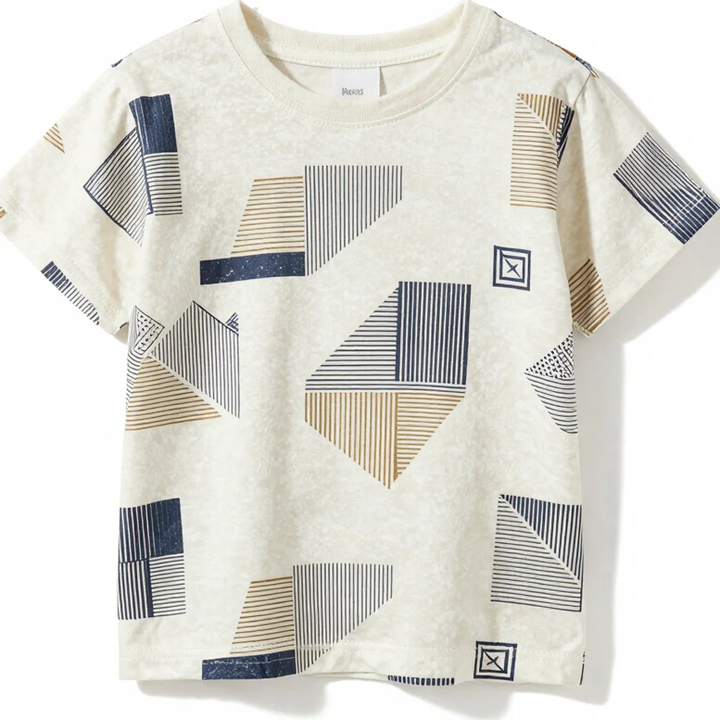 Geometric Graphic Oversized Tee
