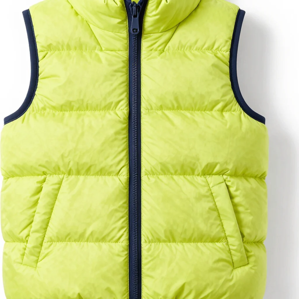 Recycled Color-Pop Puffer Vest
