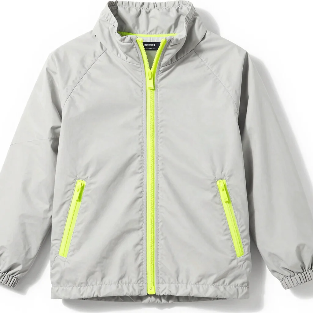 Neon Accent Lightweight Windbreaker