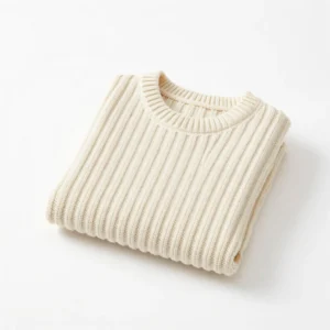 Chunky Ribbed Crewneck Sweater
